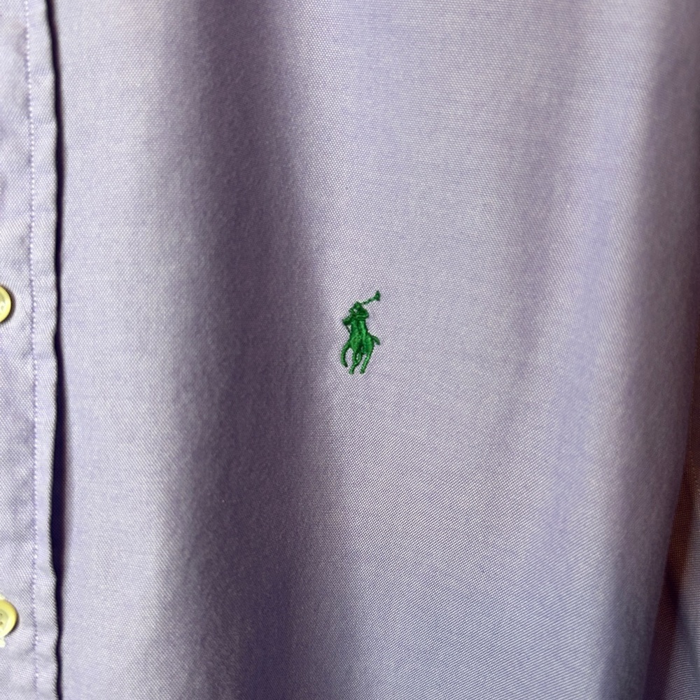 Ralph Lauren Lavender Button Down Shirt - Picture 3 of 9